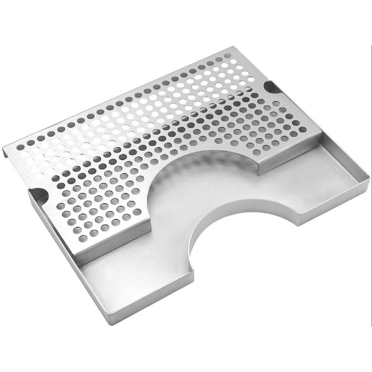 Rebrilliant Kegerator Beer Drip Trays, Stainless Steel Keg Drip Tray